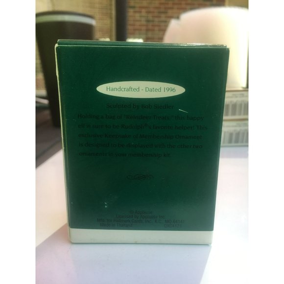 Hallmark Rudolph's Helper, Miniature Keepsake Christmas Ornament From 1996 - Picture 9 of 9